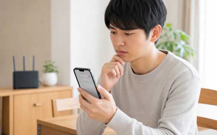 iPhoneのWi-Fi「プライバシーに関する警告」とは?表示別の安全な対処法のイラスト